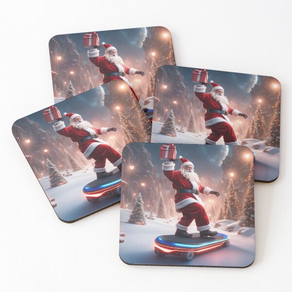 Item preview, Futuristic Santa: Hovering through the Holidays designed and sold by RealisticAi.