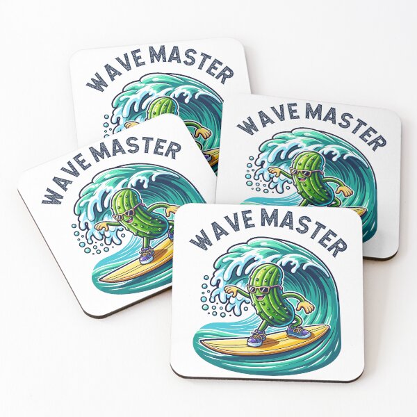 Item preview, Pickle Surfing Wave Master Retro designed and sold by CosyTeal.