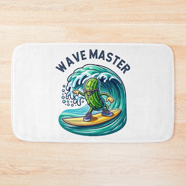 Item preview, Pickle Surfing Wave Master Retro designed and sold by CosyTeal.