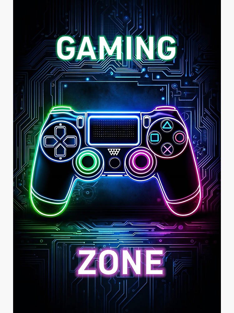 Gamer Typography Poster, Gamer Wall Art, Gaming Poster