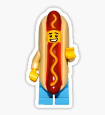 LEGO Hotdog Guy Sticker