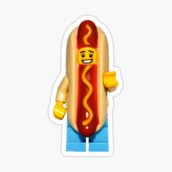 LEGO Hotdog Guy Sticker