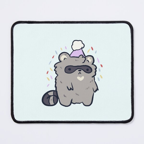 Item preview, Birthday Raccoon illustration designed and sold by Mayarart.