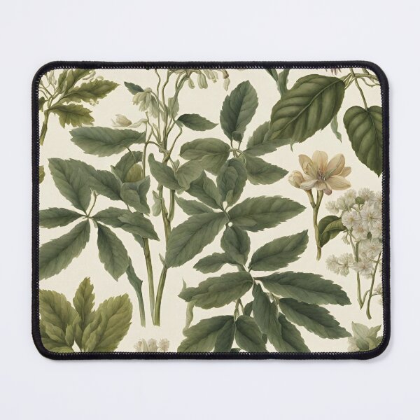 Item preview, Beautiful Green Flowers Botanical Print designed and sold by Universe Collection.