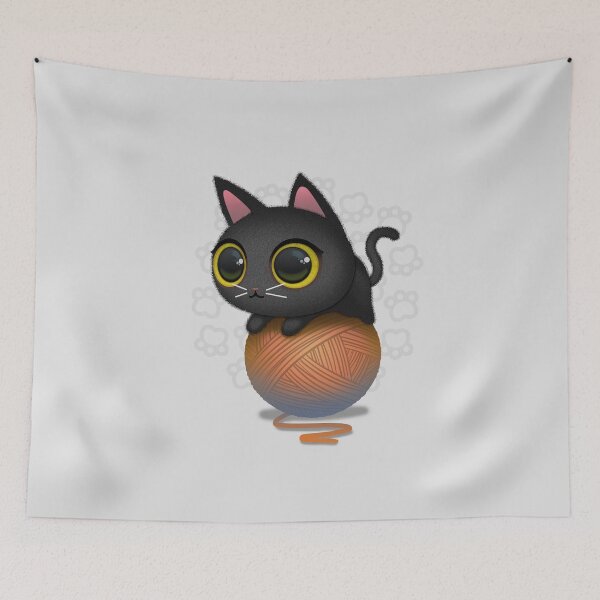 Item preview, black cat designed and sold by poopfox.