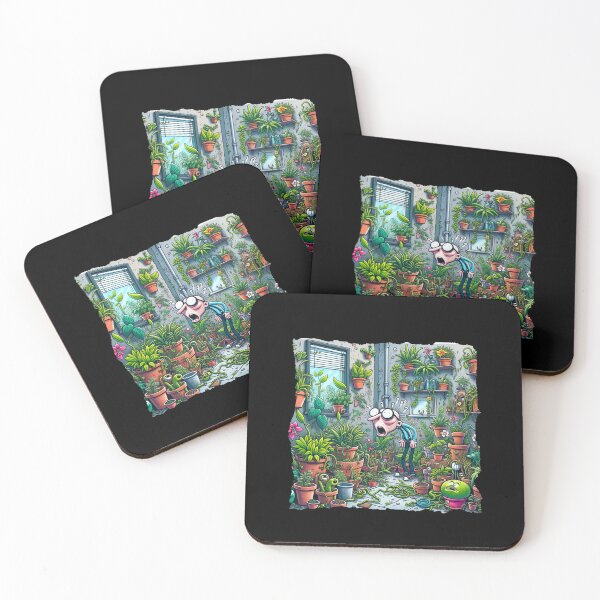 Item preview, Chaos in the Greenhouse: A Comical Plant Overgrowth Encounter designed and sold by ChromaticBlend.