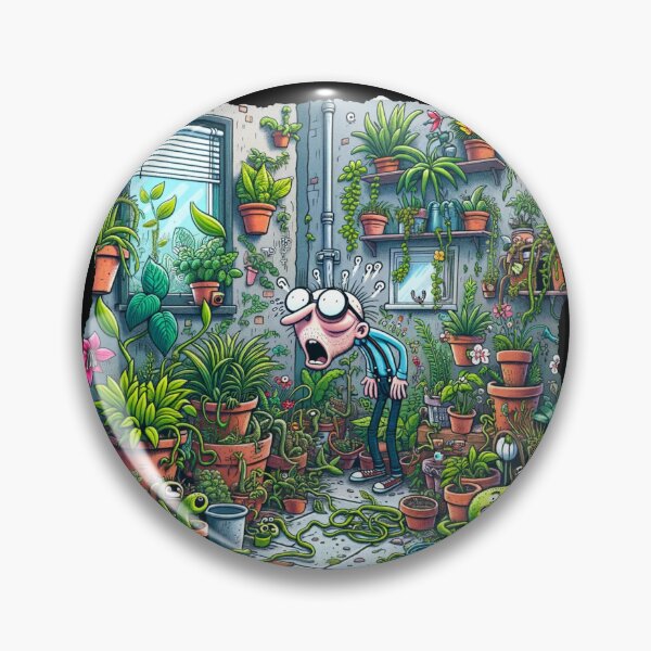 Item preview, Chaos in the Greenhouse: A Comical Plant Overgrowth Encounter designed and sold by ChromaticBlend.