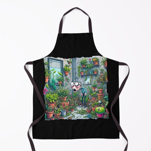 Item preview, Chaos in the Greenhouse: A Comical Plant Overgrowth Encounter designed and sold by ChromaticBlend.
