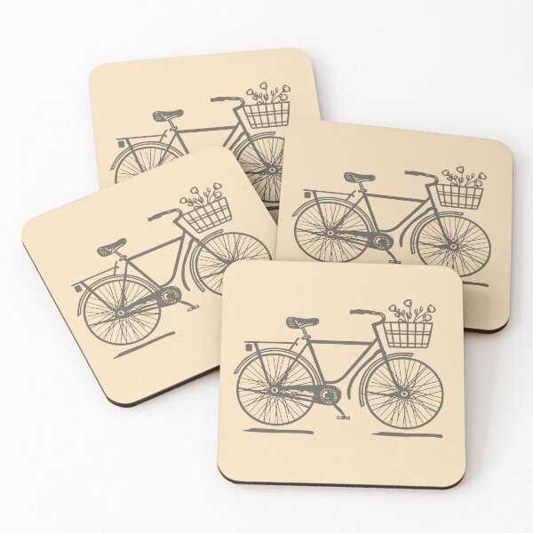 Item preview, Line art of a classic bicycle designed and sold by design-you-love.