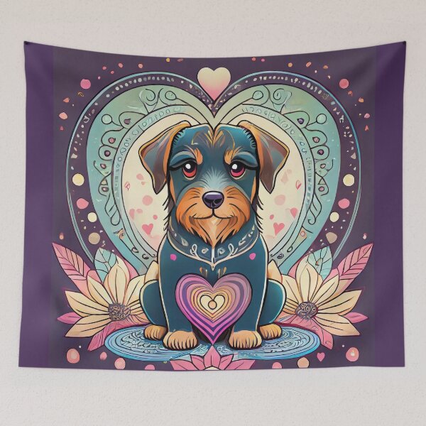 Item preview, Valentine's Day dog 5 designed and sold by Mandalahijo.