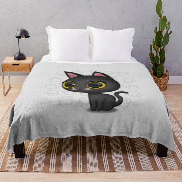 Item preview, black cat designed and sold by poopfox.