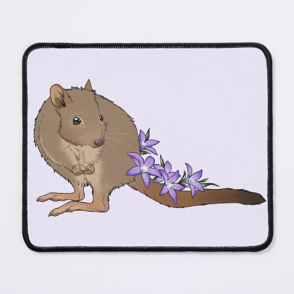 Item preview, Brush-tailed Bettong and Australian Bluebell Flowers designed and sold by Mousewren.