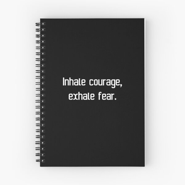 Item preview, Inhale courage, exhale fear. designed and sold by IMCDT.