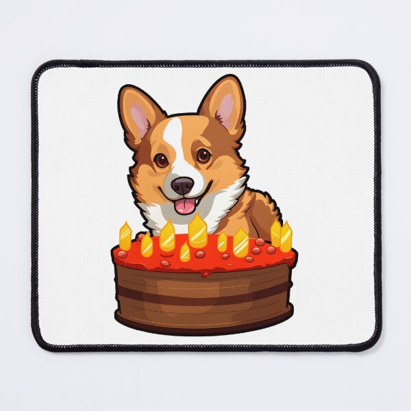 Item preview, Birthday Cake Happy Corgi designed and sold by Anbe_design.