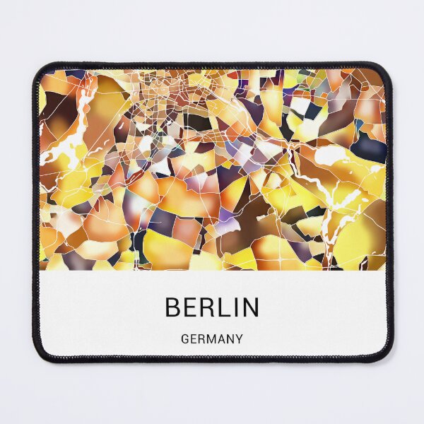 Item preview, Berlin Germany Named City Map - Golden Yellow designed and sold by StylishStacks.