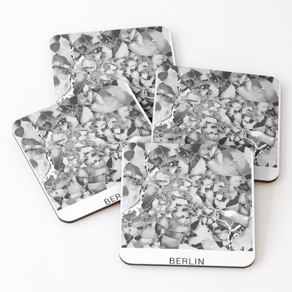 Item preview, Berlin Germany Named City Map - Black and White designed and sold by StylishStacks.