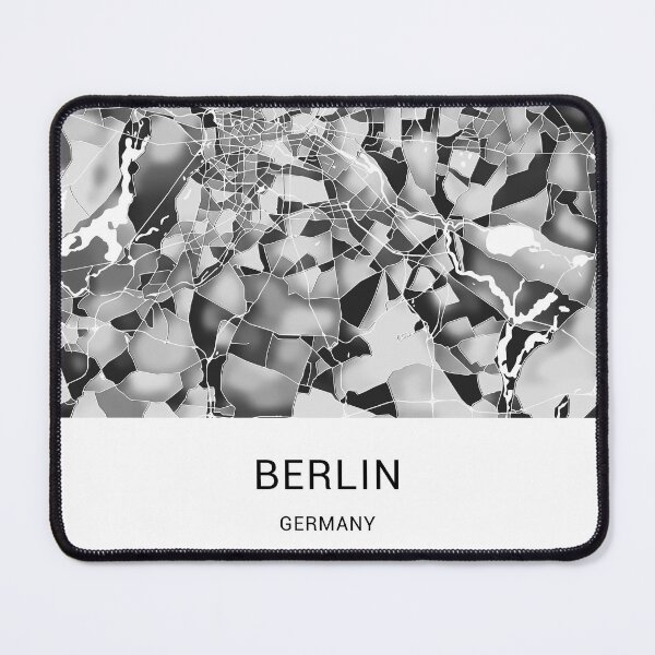 Item preview, Berlin Germany Named City Map - Black and White designed and sold by StylishStacks.