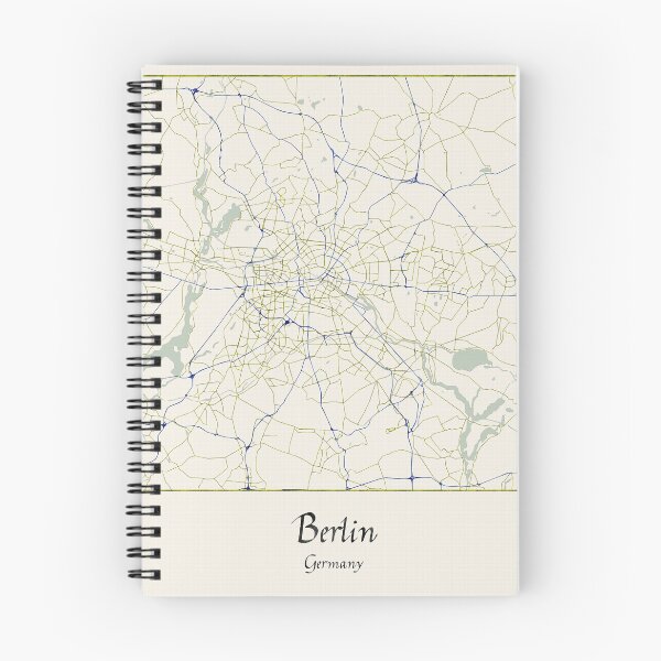 Item preview, Berlin Germany Named City Map - Hand-Drawn designed and sold by StylishStacks.
