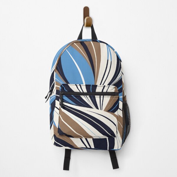 Item preview, Mid Century Modern Abstract Botanical Brown, Sky Blue designed and sold by Prints and Lifestyle.
