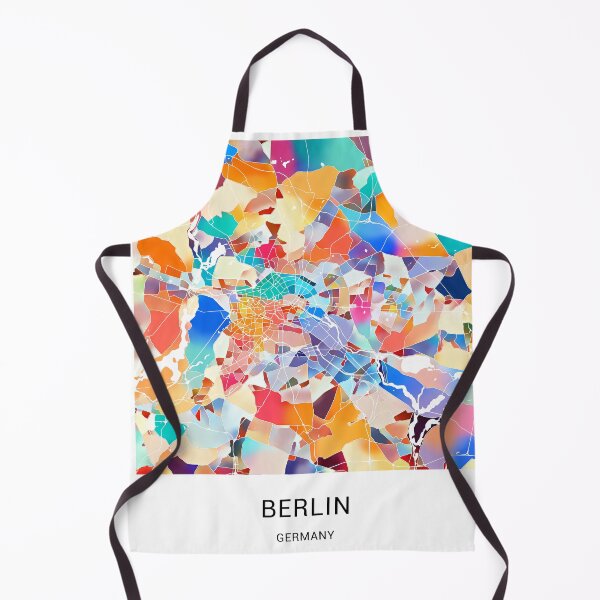 Item preview, Berlin Germany Named City Map - Tropical Rainbow Scheme designed and sold by StylishStacks.