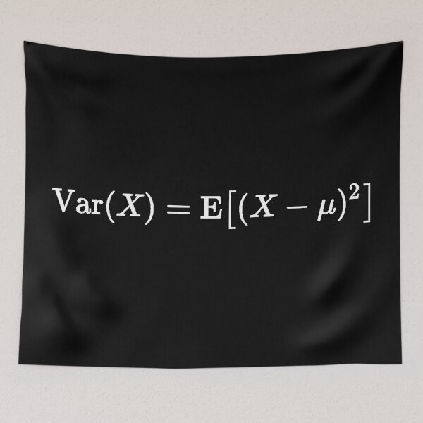 Item preview, variance of a random variable, math, probability and statistics designed and sold by NoetherSym.