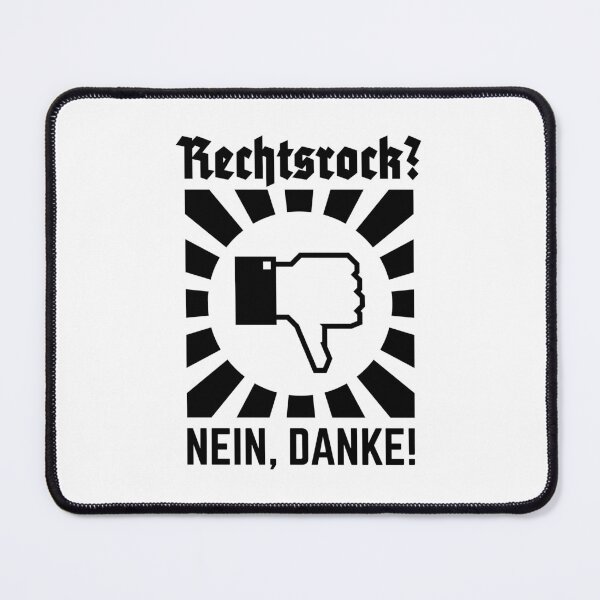 Item preview, Right-wing rock? No thanks! (Rays / Black) designed and sold by Roderix.