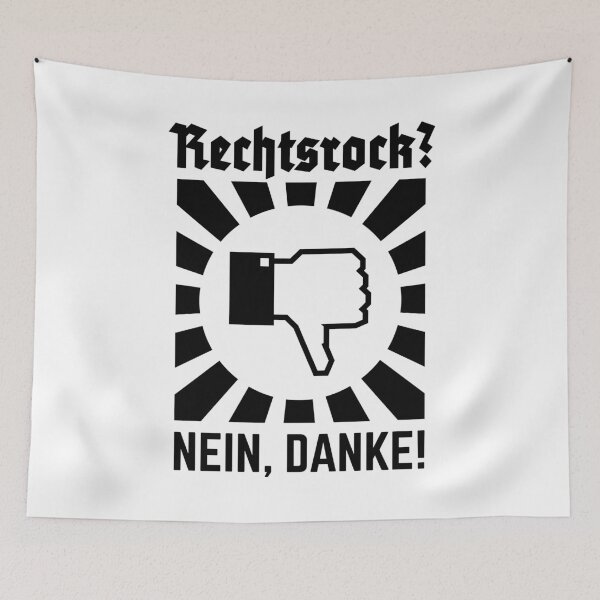 Item preview, Right-wing rock? No thanks! (Rays / Black) designed and sold by Roderix.