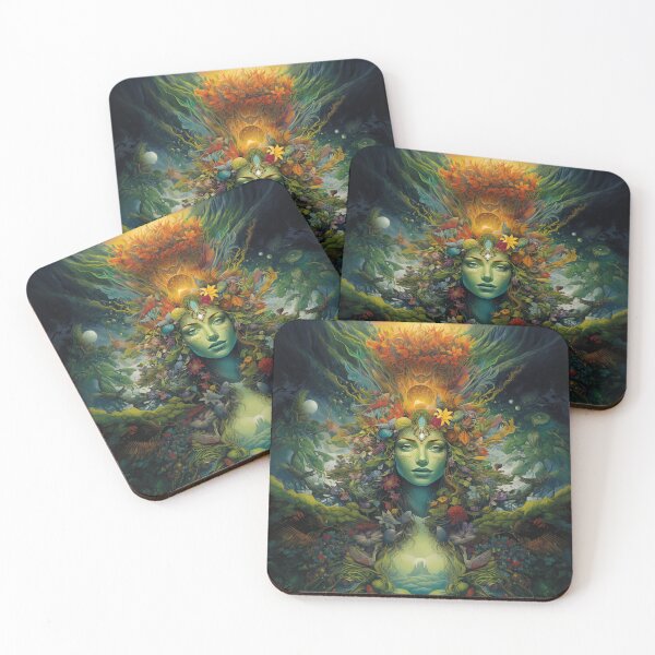 Item preview, Enchanted Forest Deity Ethereal Fantasy Illustration designed and sold by solrevolver.