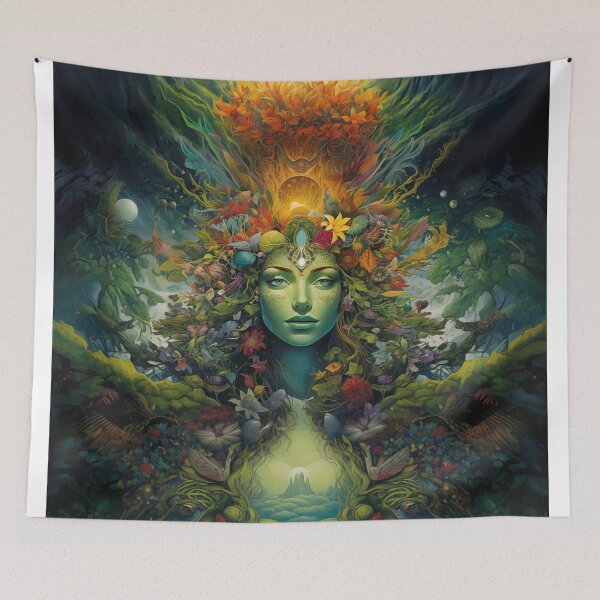 Item preview, Enchanted Forest Deity Ethereal Fantasy Illustration designed and sold by solrevolver.