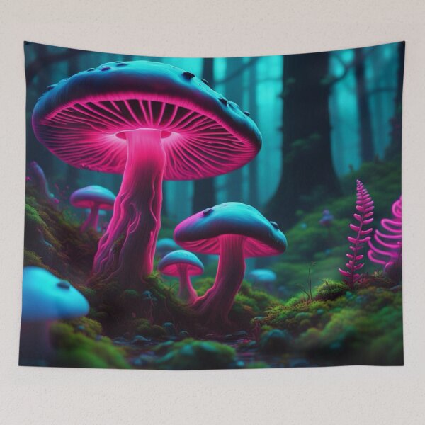 Item preview, Mushroom forest  designed and sold by WildflowersAI.