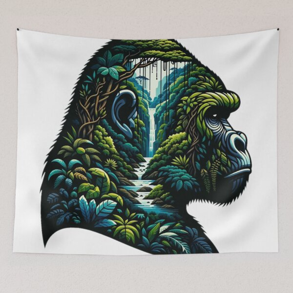 Item preview, gorilla designed and sold by FarbenFabel.
