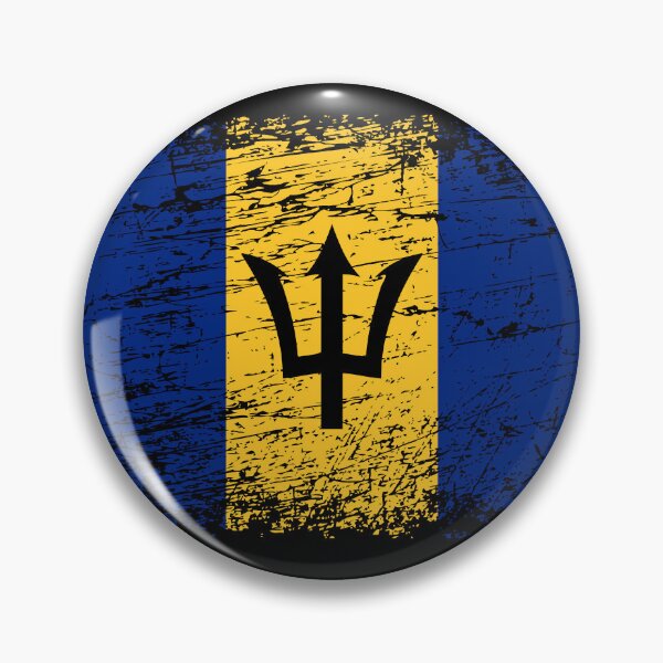 Item preview, Barbados flag used look designed and sold by GeogDesigns.