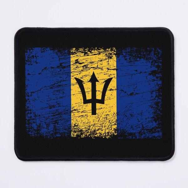 Item preview, Barbados flag used look designed and sold by GeogDesigns.
