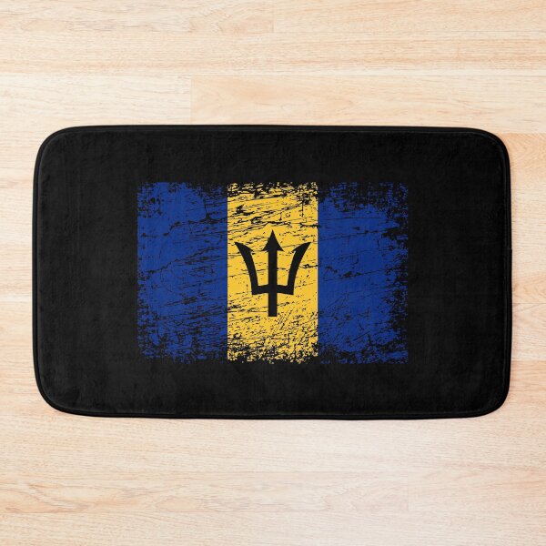 Item preview, Barbados flag used look designed and sold by GeogDesigns.