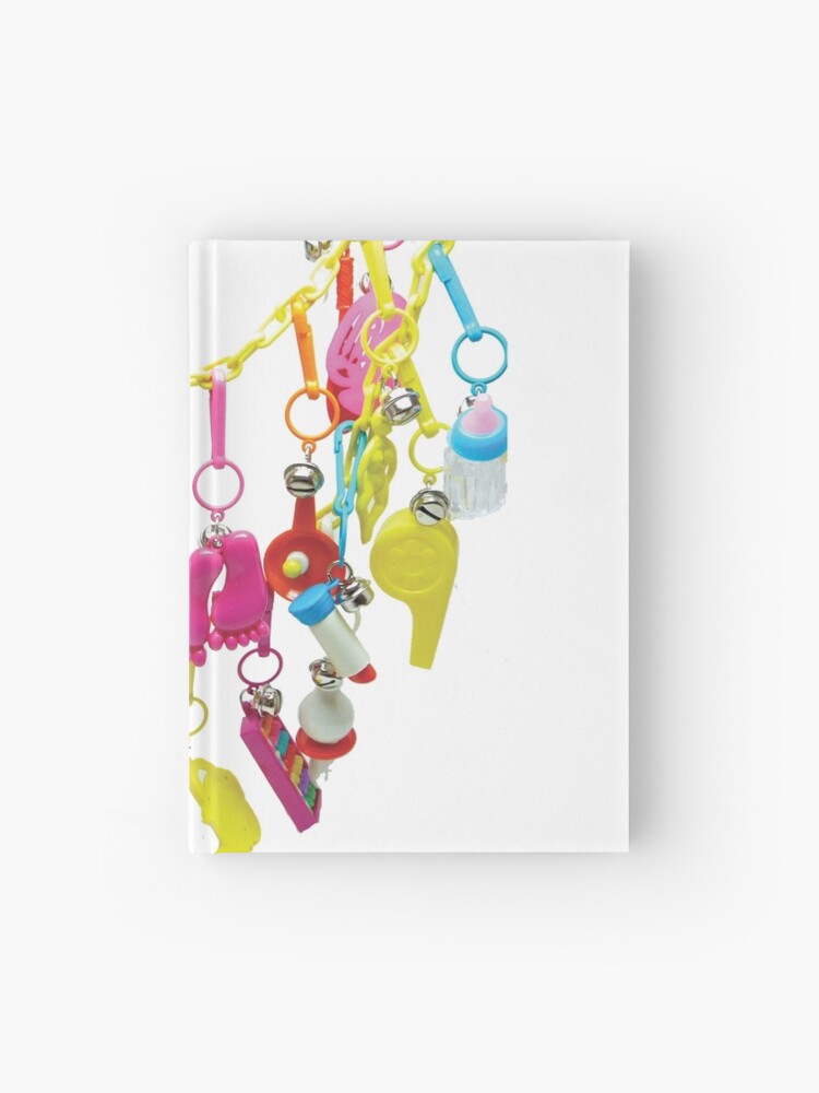 80s charm necklace Hardcover Journal for Sale by NostalgicSpirit