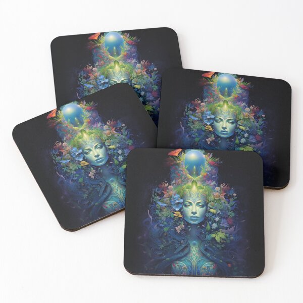 Item preview, Lunar Goddess of Bloom Nighttime Fantasy Art designed and sold by solrevolver.