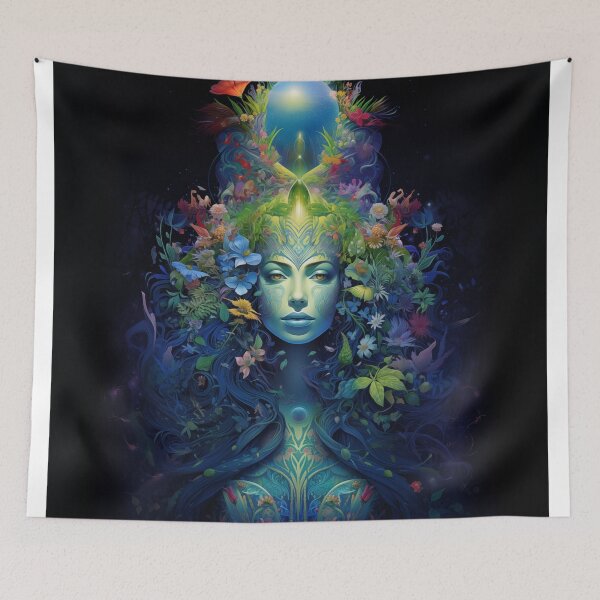 Item preview, Lunar Goddess of Bloom Nighttime Fantasy Art designed and sold by solrevolver.