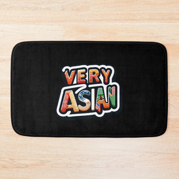 Item preview, Vibrant Tradition: Patterned 'VERY ASIAN' Typography Design designed and sold by ChromaticBlend.
