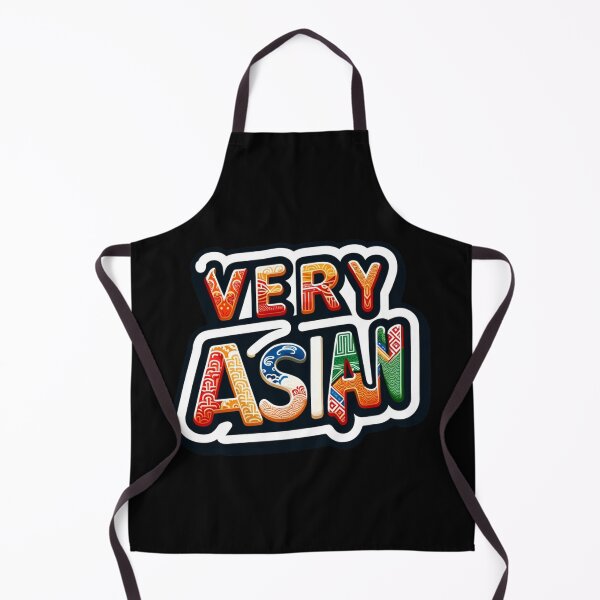 Item preview, Vibrant Tradition: Patterned 'VERY ASIAN' Typography Design designed and sold by ChromaticBlend.