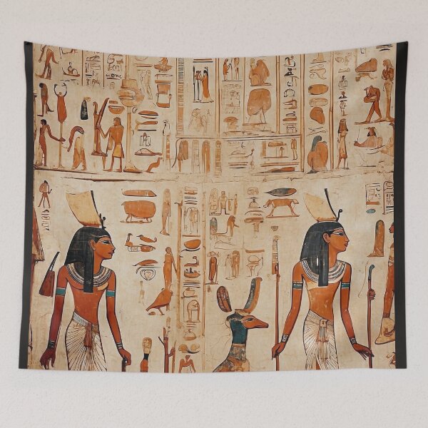 Item preview, Egyptian Hieroglyphics on the Temple Walls -3 designed and sold by nyathiwa.