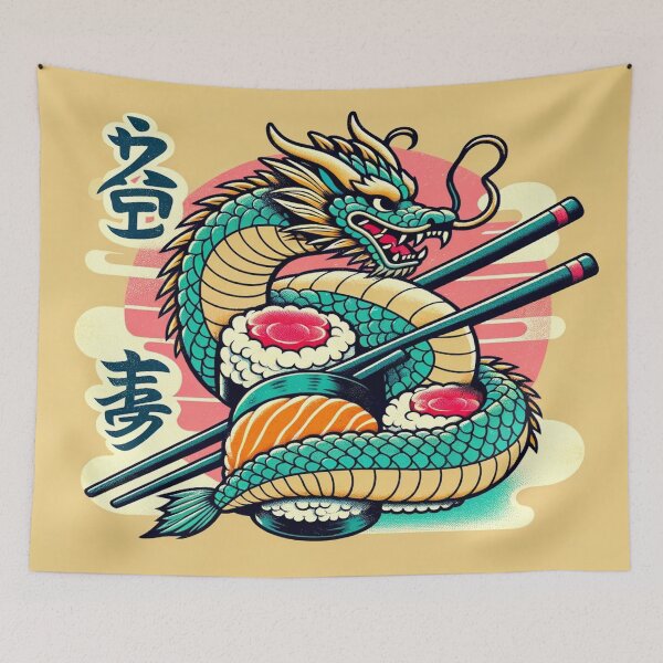 Item preview, Sushi Dragon: A Culinary Odyssey designed and sold by CanvasLady.