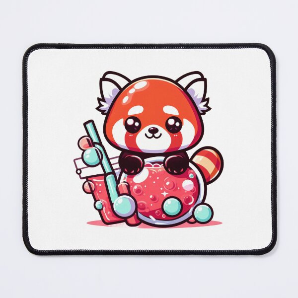 Item preview, Bubble Tea Cute Red Panda  designed and sold by bobateelovers.