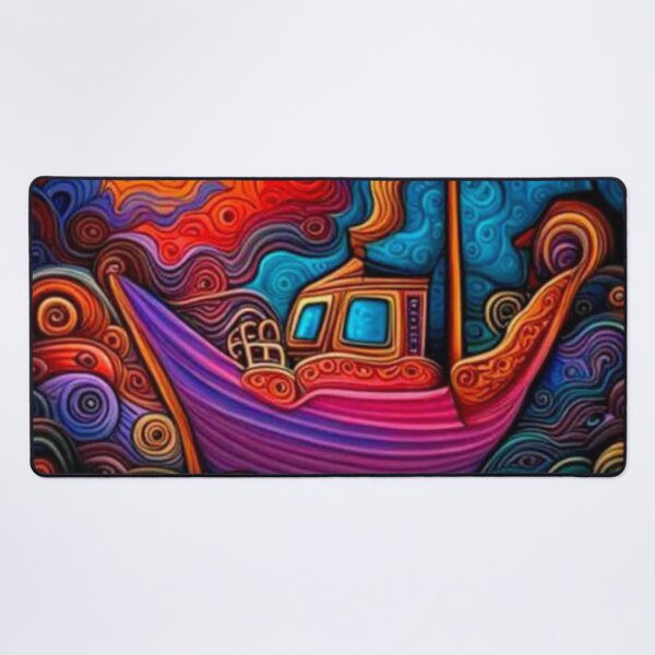 Item preview, Boat in storm waves designed and sold by George Hutton Hunter.