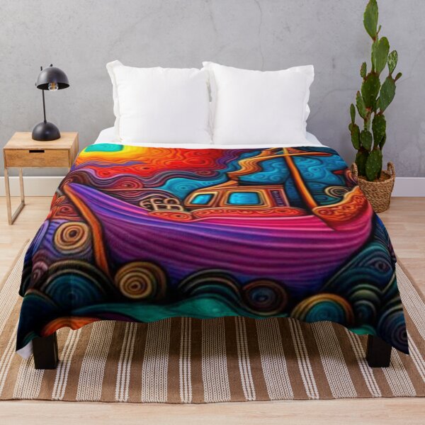 Item preview, Boat in storm waves designed and sold by George Hutton Hunter.