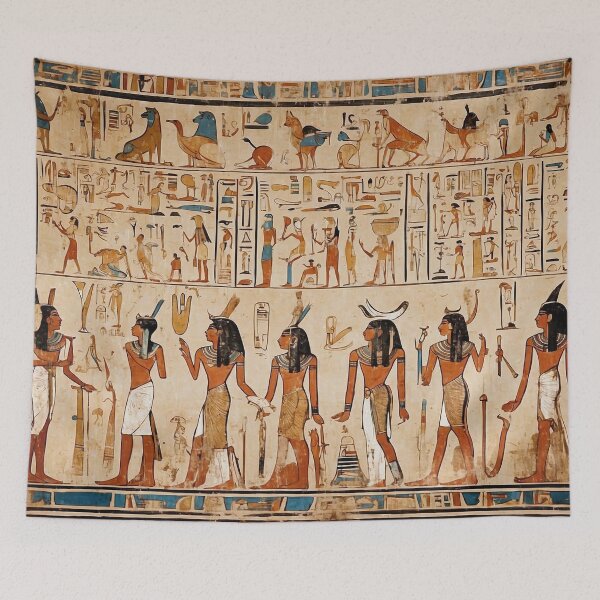 Item preview, Egyptian Hieroglyphics on the Temple Wall - 4 designed and sold by nyathiwa.