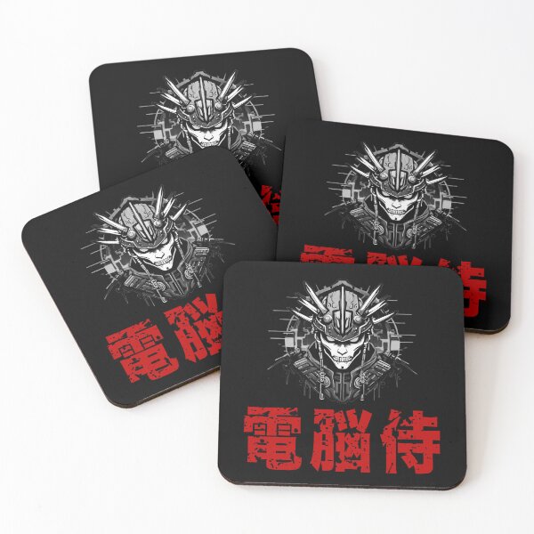 Item preview, Cyber Samurai, Skull Warrior Tribe, Japanese Writing designed and sold by Burn-Ego.