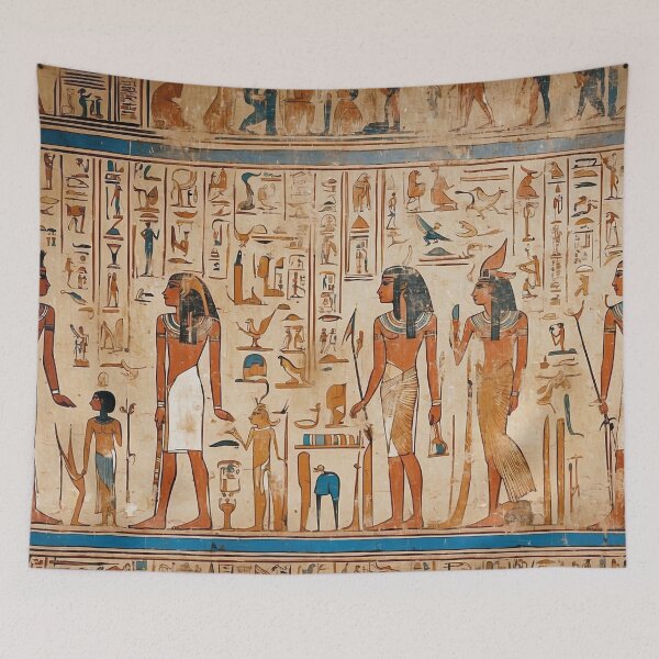 Item preview, Egyptian Hieroglyphics on the Temple Wall - 5 designed and sold by nyathiwa.
