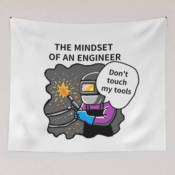 Item preview, THE MINDSET  OF AN ENGINEER, Do not touch  my tools designed and sold by zzzozzo.