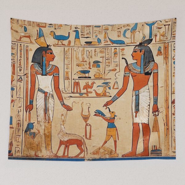 Item preview, Egyptian Hieroglyphics on the Temple Wall - 6 designed and sold by nyathiwa.