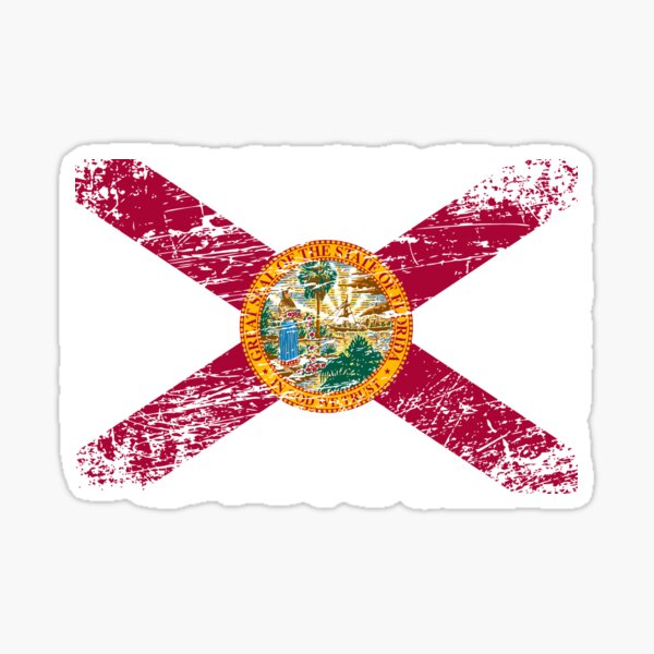 Item preview, Florida flag used look designed and sold by GeogDesigns.